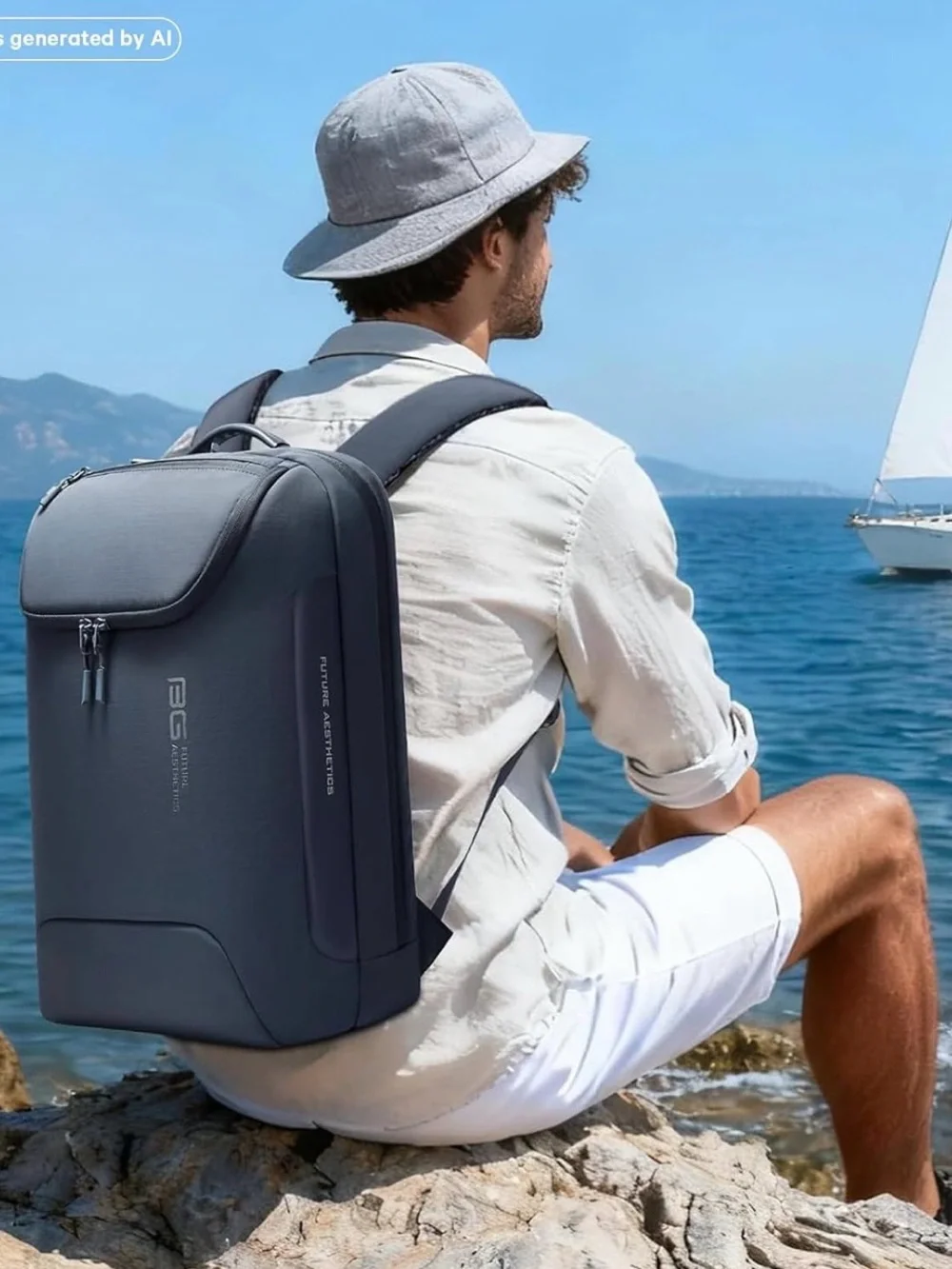 BANGE Ergonomic Anti-Theft Laptop Backpack